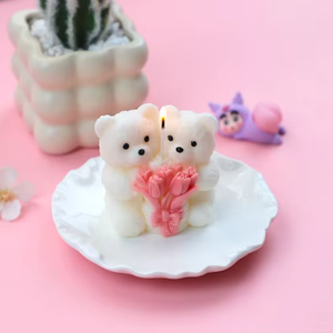 แม่พิมพ์เทียนซิลิโคนแบบนูน 3 มิติ ลายหัวกะโหลกแม่มดสุดหลอนและนกธรรมชาติ ลายดอกไม้ ขนาดใหญ่ สำหรับทำเทียนทรงเสา ขายส่ง - Product Image 1