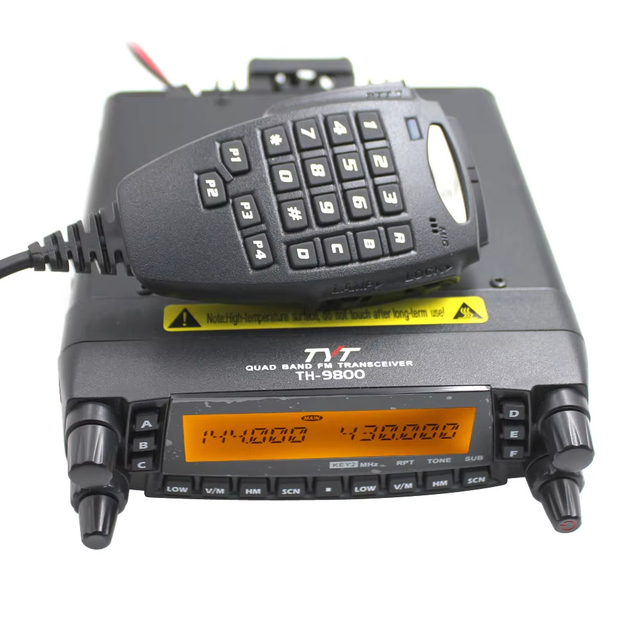 TYT TH 9800 50W Quad Band Mobile Radio with AM FM Receive 2-Tone 5-Tone Communication Transceiver Ham Vehicle Mouted Car Radio