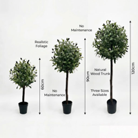 H60/90/120CM Handgefertigter Künstlicher Olivenbaum für Innen- und Außenbereich zur Dekoration von Heim und Hochzeit, für Abschlussfeier oder Neujahr