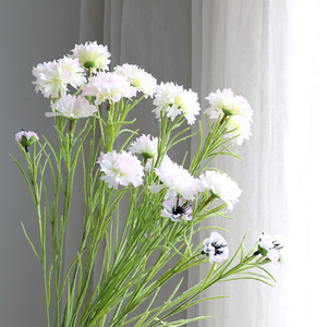 Fleur artificielle en soie de bleuet 30cm-100cm bleu clair haute simulation pour décoration intérieure et accessoires de mariage - Product Image 3