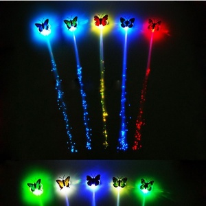 Hair <b>Accessories</b> Butterfly Light <b>Braids</b> Fashion Led Fiber Optic <b>Braid</b> Luminous Hair Flashing Hair <b>Braid</b> - Product Image 4