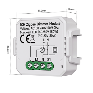 WiFi Zigbee Smart <strong>Switch</strong> Module, Tuya Smart Dimmer <strong>Switch</strong>, <strong>Remote</strong> Control Wall <strong>Switch</strong> for Smart Home System - Product Image 5