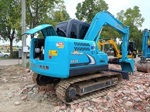 Excavadora Pequeña Kobelco SK75 de Segunda Mano Barata, 95% Nueva, Maquinaria de Construcción Hidráulica de Segunda Mano con Certificado CE y <span class=keywords><strong>EAP</strong></span> - Product Image 5