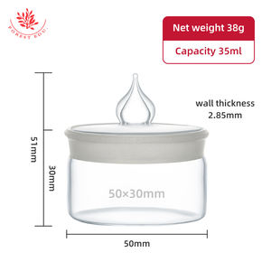 Botella de Pesaje de Vidrio de Laboratorio de 50x30 mm, Vidrio de Borosilicato, Pesaje Preciso de Sólidos, Botellas de Pesaje de Vidrio de Varias Capacidades - Product Image 3