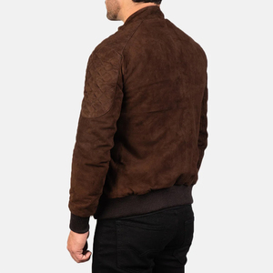 Hot Selling Fashion Men <b>Suede</b> <b>Leather</b> <b>Jackets</b> Wholesale Custom Color Logo <b>Suede</b> <b>Leather</b> <b>Jacket</b> For Men - Product Image 2