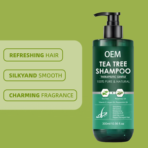 Shampooing à l'huile d'arbre à thé essence de romarin et à la menthe pour la pousse et le démêlant des cheveux naturels biologiques OEM - Product Image 4