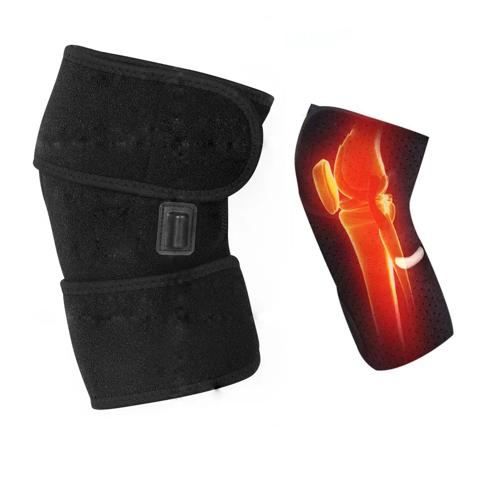 ไฟฟ้า USB Knee Pad 3อุณหภูมิควบคุม Hot Therapy สำหรับเข่าการบาดเจ็บเข่าโรคข้ออักเสบกล้ามเนื้อบรรเทาอาการปวดผ่อนคลาย