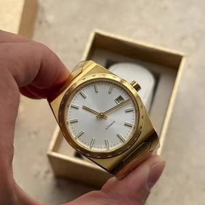 Luxury Men's Gold Automatic Mechanical <b>Watch</b> Ultra Thin Calendar Business Wristwatch OEM - Product Image 3