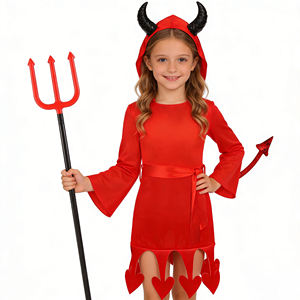 Disfraz <span class=keywords><strong>de</strong></span> Diablo para Niñas, Disfraz <span class=keywords><strong>de</strong></span> Halloween, Disfraz <span class=keywords><strong>de</strong></span> Cosplay Rojo, <span class=keywords><strong>Mono</strong></span> con Capucha, Vestido <span class=keywords><strong>de</strong></span> Demonio, Disfraz <span class=keywords><strong>de</strong></span> Muerte - Product Image 6