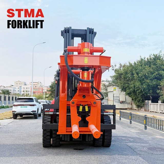 STMA Factory Price Heavy Duty 10T Diesel Forklift Truck Mounted Coil Booms Stabilizer Attachment