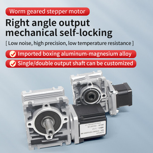 Umot nema17/nema23/nema34 Heavy Duty 1.7nm-56nm DC Worm Gear động cơ bước với Worm hộp số lỗ/trục đơn/đôi trục đầu ra - Product Image 3