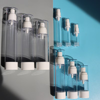 Flacon pompe airless de luxe en plastique pour cosmétiques, 5ml-120ml, pot double paroi pour soins de la peau 15g-100g, masques faciaux et perruques