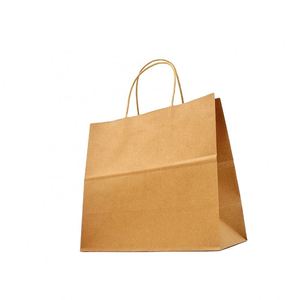 ถุงกระดาษสีน้ำตาลสำหรับร้านอาหารฟาสต์ฟู้ดแบบขายส่งธรรมดา - Product Image 6