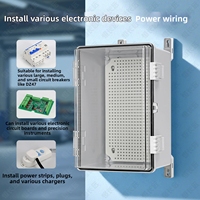 Boîtier de jonction électrique étanche IP67 en ABS avec couvercle transparent pour instruments électroniques et disjoncteurs – Vente chaude usine