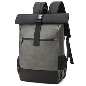 Custom Manufacturer Oem Custom Logo Sustainable Eco Friendly Recycled Travel <b>Roll</b> <b>Top</b> Waterproof <b>Laptop</b> Rolltop <b>Backpack</b> - Product Image 1