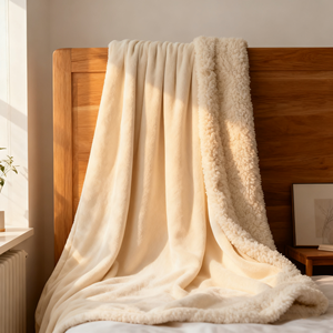 Tùy Chỉnh Bán Buôn Lông Cừu Chăn Cao Cấp Sang Trọng Flannel Vua Kích Thước Mùa Đông Giường Chăn Cho Khách Sạn Nhà - Product Image 4