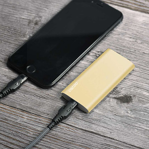 ไดรฟ์โซลิดสเตตภายนอกความจุสูง 1TB ประเภท C USB 3.0 สำหรับโทรศัพท์มือถือและคอมพิวเตอร์ เคสสีทองบางเฉียบ - Product Image 2