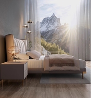 Lit de luxe moderne en cuir italien 18m ensemble double en bois massif maître atmosphère haut de gamme extrêmement simple