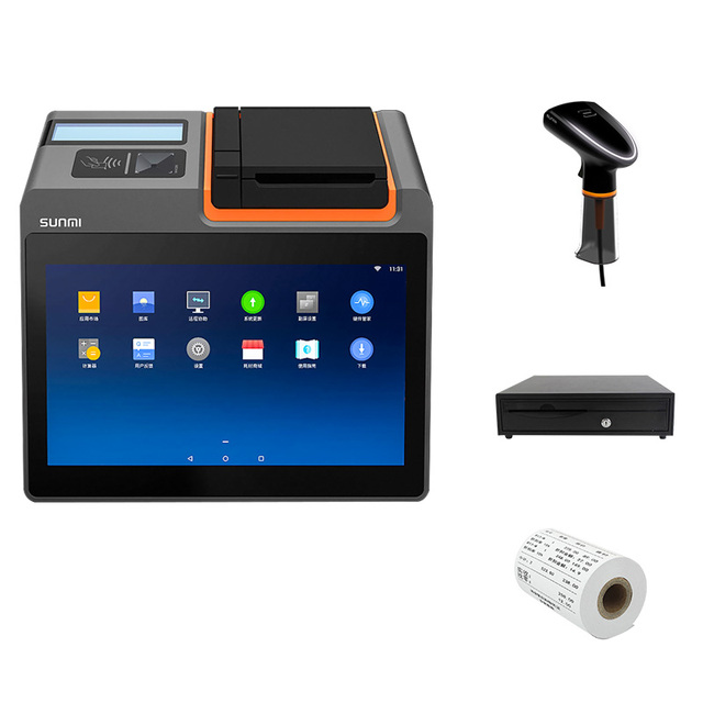 Android Billing Machine SUNMI T2 MINI 16+2G All in One Pos Systems Restaurant Cash Register Touch Screen Pos Terminal