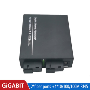 Switch Ethernet Gigabit in Fibra Ottica con 2 Porte Fibra e 4 Porte GE, Prestazioni Stabili, Schermatura Metallica per Applicazioni FTTX - Product Image 2