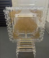 Hochwertiger Moderner Dekorativer Tragbarer Klarer Acryl-Klapptisch für Wohnzimmermöbel Langlebig & Leicht zu Reinigen