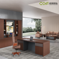 Bureau de direction moderne en bois sur mesure de luxe, design ergonomique réglable en hauteur, écologique, facile à assembler pour usage domestique et commercial