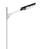 Lampadaire Solaire LED Économique 200W-400W 3500K-6500K IP65 Dissipateur Thermique Moulé Sous Pression Lentille Optique Masque Routier Certifié CE Garantie 5 Ans