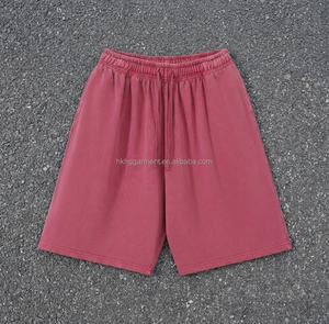 Pantalones Cortos Deportivos Personalizados para Hombre, Cintura Elástica con Cordón, para Entrenamiento en el Gimnasio, 100% Algodón - Product Image 1