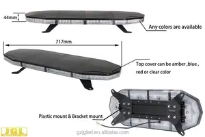 12v 24v Led Warning Light Bar TIR Ambulance Light Bar 19 Flash Patterns Led Strobe Lights Bar