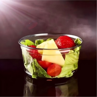 Gobelets jetables en plastique pour boissons froides, bols à açaï, contenants transparents pour salades de fruits, seaux à dessert en plastique, gobelets de traiteur
