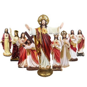 Venta al por mayor de fábrica: Estatuas de resina del Sagrado Corazón de Jesús, adornos religiosos católicos, figuritas ODM del Sagrado Corazón de Jesús - Product Image 1