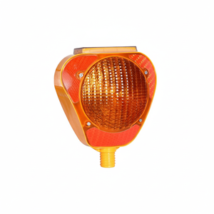 Yellow <b>Solar</b> Triangle Flasher with Mounting <b>System</b> Made in Turkey - Product Image 2