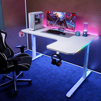 Bureau debout ergonomique prix usine 140cm 160cm Table de jeu d'ordinateur pour bureau à domicile