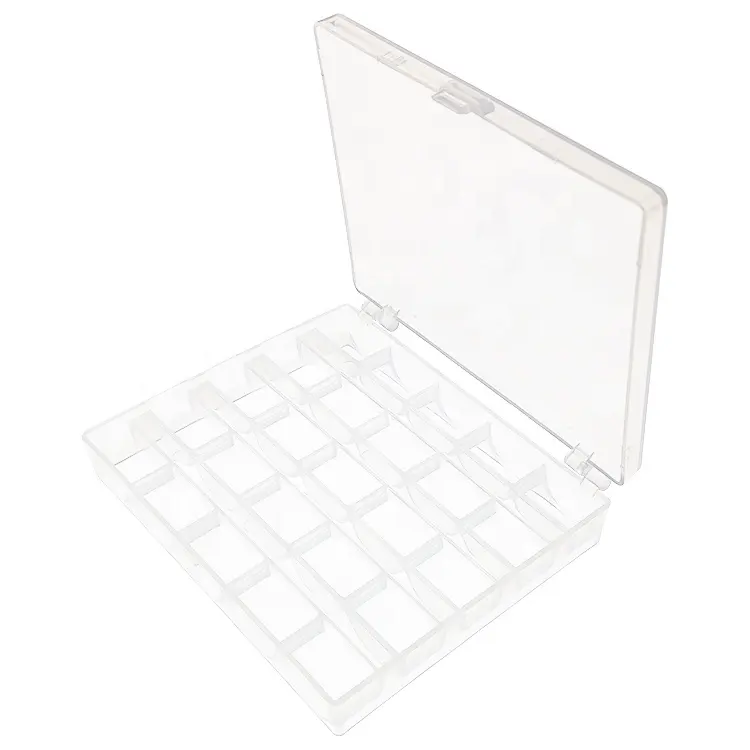 Bobbin Organizer Plastic Case 12 * 10cm Premium Quality Clear Plastic Box for Sewing Bobbins