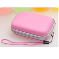 Étui rigide pour appareil photo en PU EVA imperméable avec logo personnalisé, couleurs personnalisées, protection contre les chocs, housse de protection rose pour appareils photo numériques, vente en gros