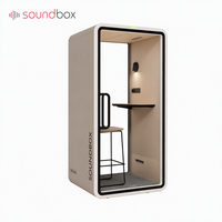 Cabine Acoustique Modulaire Insonorisée – Poste de Travail Mobile pour Réunions Silencieuses – Idéale pour Espaces de Bureau Corporatifs