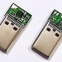 Conector Macho USB Tipo C de 24 Pines, E-mark QC3.0 PD3.1 100W 240W, Carga Rápida de C a C 5A, SMT, Montaje a través de Orificio para PCB