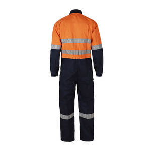 ชุดคลุมสะท้อนแสงสำหรับงานก่อสร้างแบบกันไฟ ชุดทำงานแบบกันไฟ ชุดคลุมป้องกันไฟ  รับผลิตตามสั่ง (OEM) ขายส่ง - Product Image 4