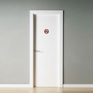 Segnale adesivo in acciaio inox con scritta "Proibito fumare" 0/7 cm. - Product Image 3
