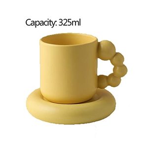 Mug en céramique moderne à effet bulle, finition vernie, idéal pour le café, le thé, le latte et les boissons chaudes, au meilleur prix. - Product Image 2