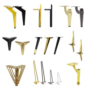 Quincaillerie d'usine Raccords métalliques Pieds de table en araignée Jambes en bois personnalisées Jambes de table en bois Jambes de table basse en fer métallique - Product Image 3