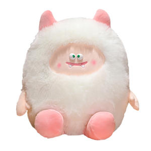 Muñeco de Peluche Morado al por Mayor, Monstruo Pequeño Súper Suave, Ojos Grandes Tipo Oso, Relleno de Algodón PP, Patas, Estilo Feo, Popular en Internet, Regalo de Cumpleaños, Antiestrés - Product Image 1