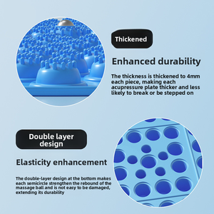 Tapis de massage des pieds par acupression, plaque de pression pour semelles douloureuses, pour la thérapie des méridiens, équipement de fitness à domicile, stock en gros - Product Image 4