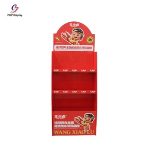 Quảng Đông Quảng Cáo Pop Bán Lẻ Đồ Ăn Nhẹ Các Tông Kệ Hiển Thị Đứng Giấy Tầng Rack Đứng Cho Lon Thuốc Xịt Tại Siêu Thị - Product Image 3