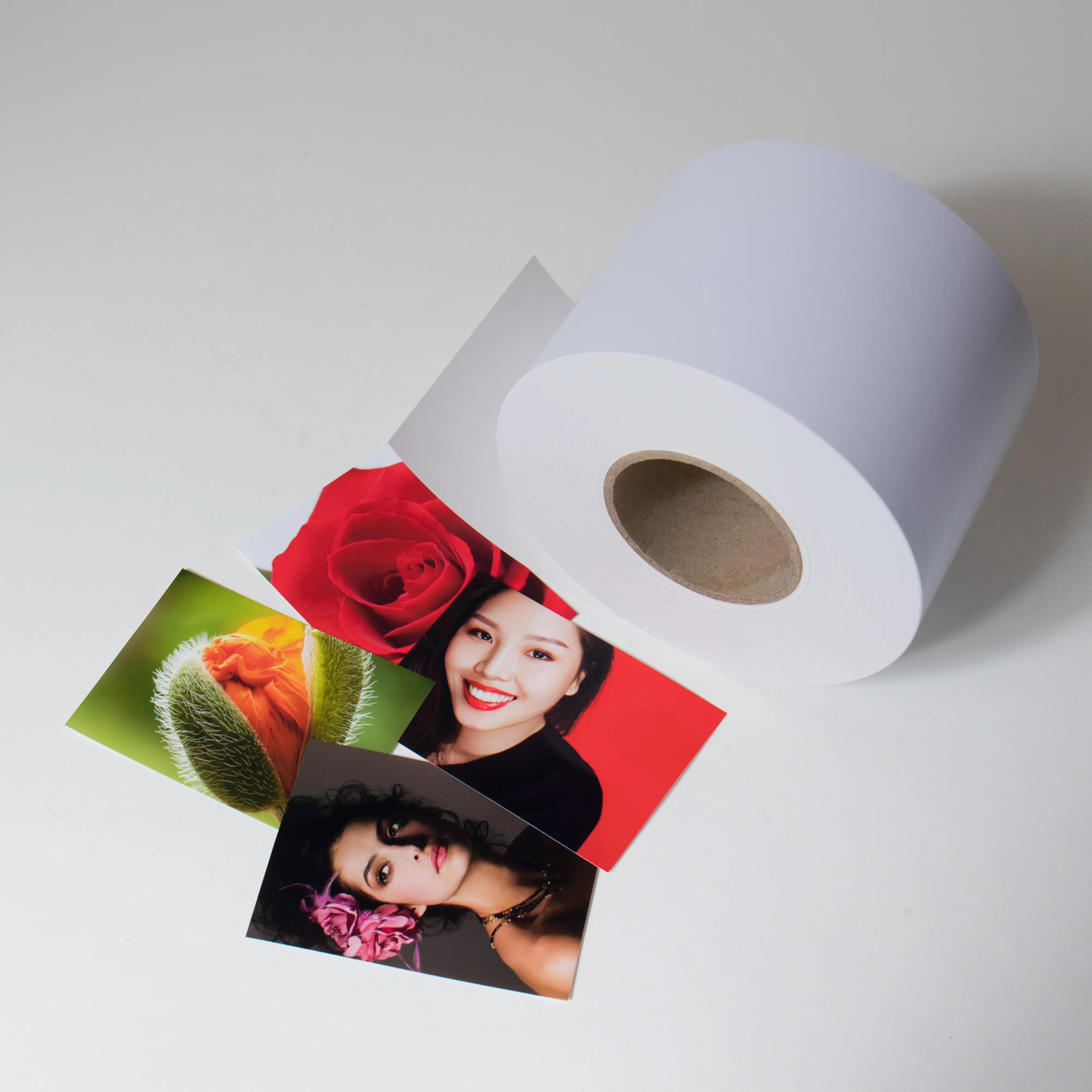 Rc Glossy Fotopapier 250Gsm Roll Voor Epson Fuji Film Droge Lab Printer Digitale Mini Lab Foto Papier