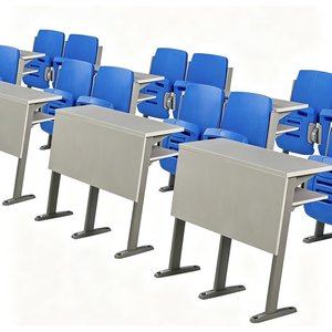 Conjunto de Mesa y Silla para Sala de Conferencias PM-5612, Asientos Duraderos para <span class=keywords><strong>Aula</strong></span> con Tableta de Escritura - Product Image 1