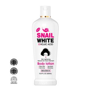 Loción Corporal Blanqueadora ROUSHUN Snail White + Ácido Kójico, 500ml - Product Image 1
