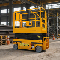 Plateforme élévatrice à ciseaux électrique sur chenilles en acier de 12 m GS1012TL, capacité 450 kg, avec extension de 900 mm pour travaux extérieurs en bâtiment