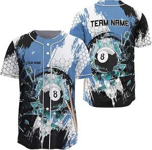 Camiseta Deportiva de Béisbol Unisex para Adultos, 100% Poliéster, Transpirable, de Secado Rápido, con Estampado Digital, Hecha en Provincia de Jawa Barat - Product Image 5