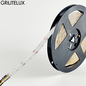 Bande LED COB RGBCCT 24V 12mm PCB 840 LED, blanc réglable, ruban sans soudure pour projets d'éclairage linéaire professionnel et commercial - Product Image 1